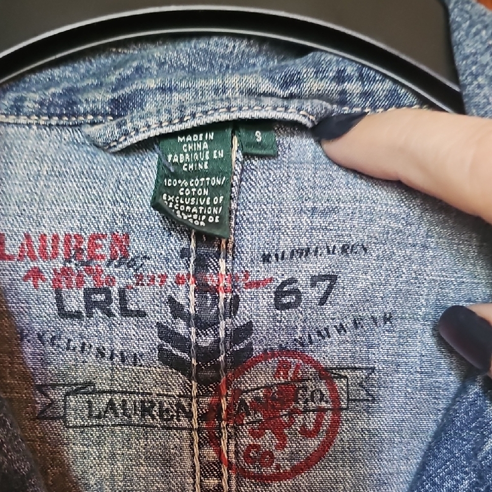 Ralph Lauren Blue Jean Jacket Classic Style - Picture 3 of 4